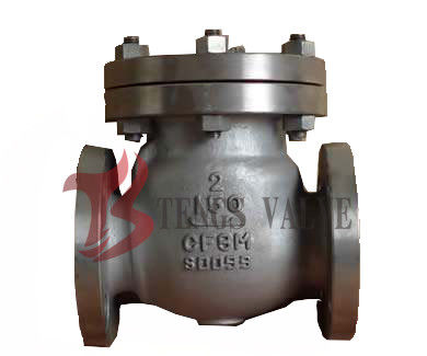 Flanged Swing Disc Check Valve A351 CF8M 2 Inch 150LB Metal Seat Full Bore