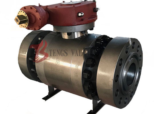 2500LB Trunnion Ball Valve Forged Steel A105 Soft Seated 3PC Split Body Flanged RTJ