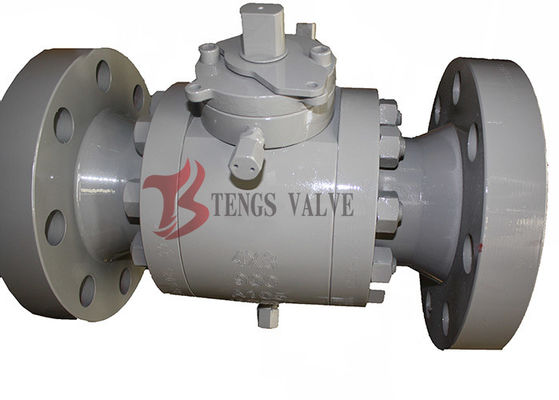 Forged Steel Three Piece Ball Valve Trunnion Mounted Soft Seated 150LB - 2500LB